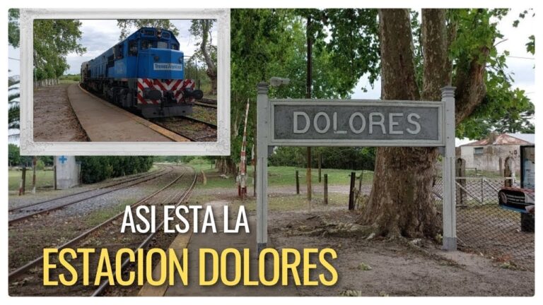 Ubicación de la estación de tren en Dolores